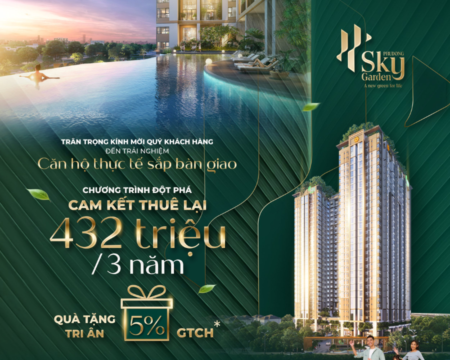 - Chủ đầu tư cam kết thuê lại 12 triệu/tháng ( trong 3 năm)- Chỉ áp dụng trong tháng 08 này