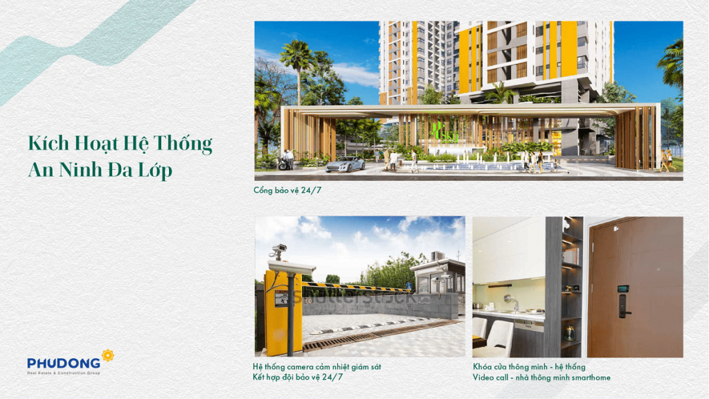 Hệ thống an ninh đa lớp tại Phú Đông Sky Garden