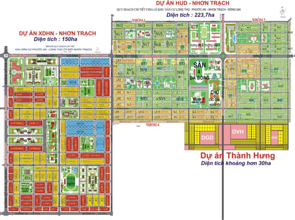 Đất nền Hud Nhơn Trạch