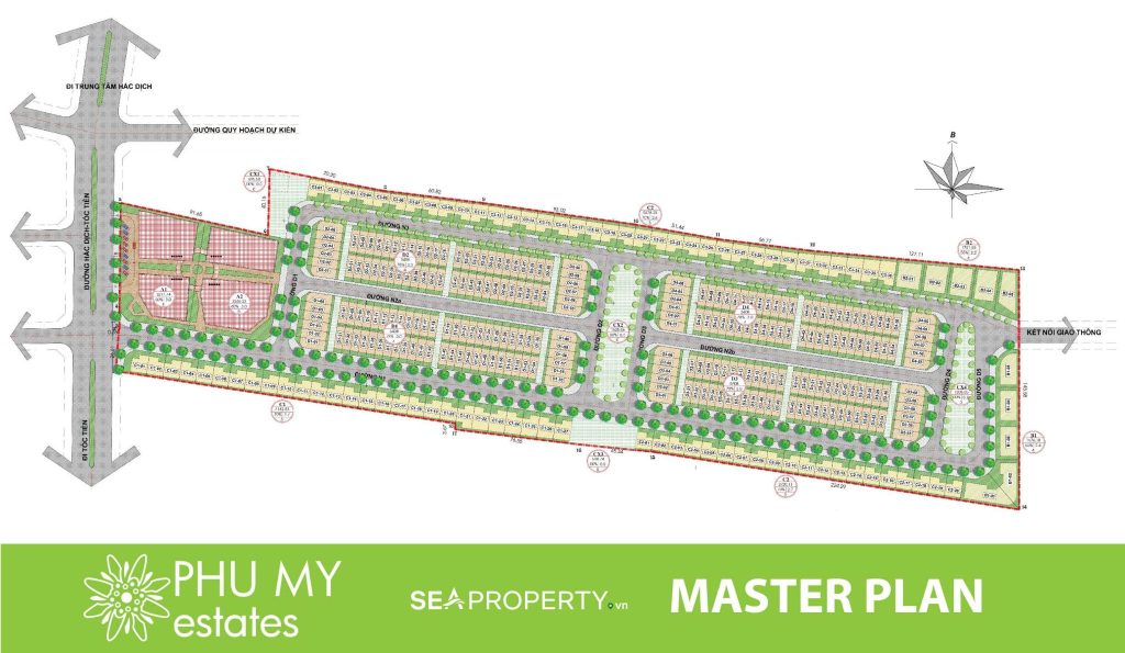 Mặt bằng Phú Mỹ Estates Hắc Dịch