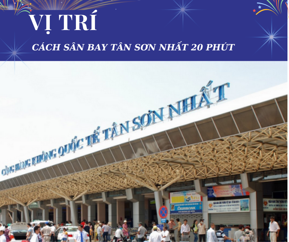 Vị trí: Đường Nguyễn Bỉnh Khiêm, chỉ mất 20 phút đến sân bay Tân Sơn Nhất- bằng đường Phạm Văn Đồng thông thoáng