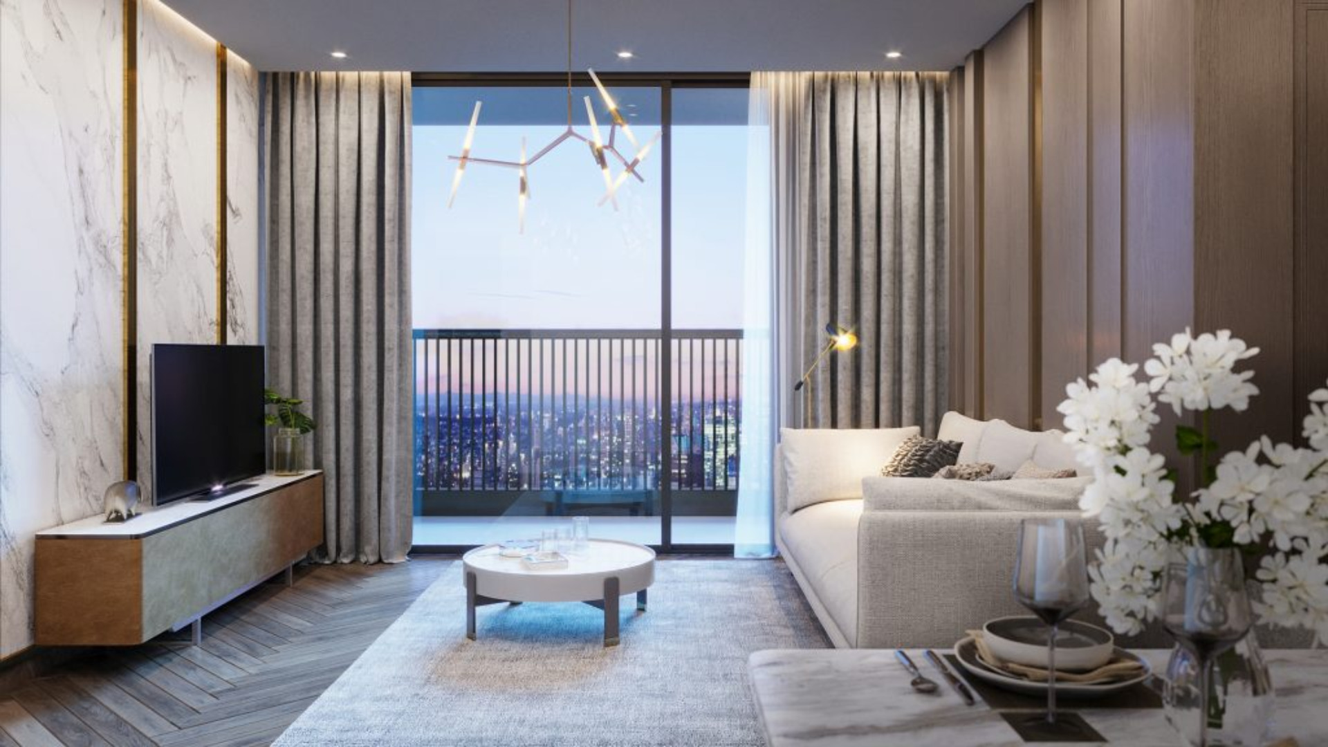 Căn hộ mẫu thiết kế tinh tế - sang trọng 1