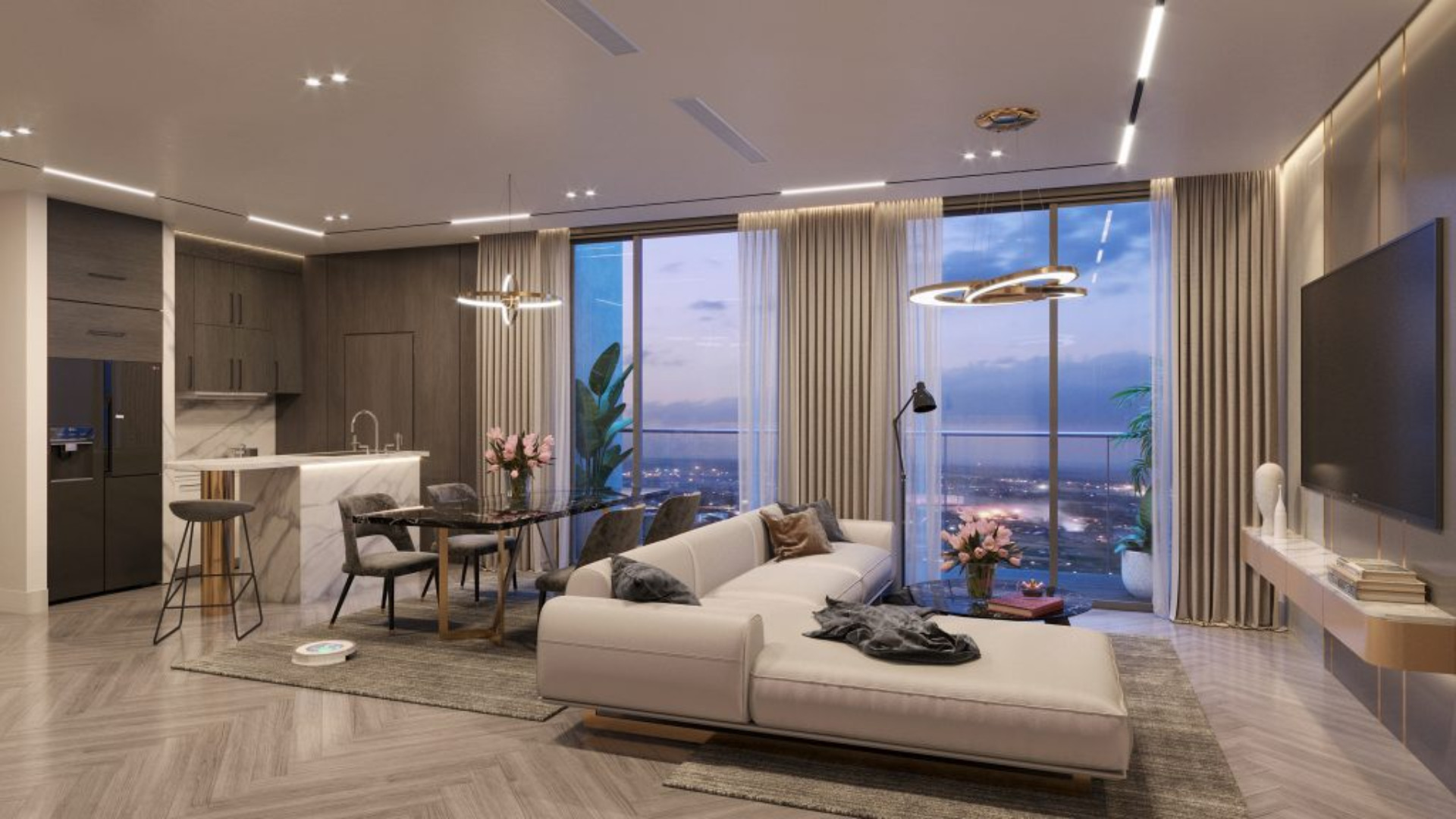 Căn hộ mẫu thiết kế tinh tế - sang trọng 2